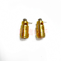 Pure copper gold-plated trumpet spring terminal speaker divider press type terminal screw terminal single