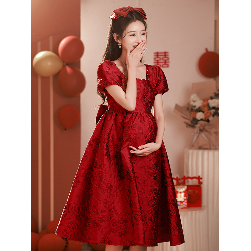 Princess in Flight Toast Dress Plus Size Fat mm 2026 New Bride High-End Maternity Engagement Dress Petite