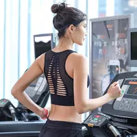 Áo lót thể thao nữ được hỗ trợ cao, áo chống sốc tập hợp áo ngực thể dục chạy áo ngực yoga rập khuôn nhận được bởi lạnh - Đồ lót thể thao áo khoác tập gym nữ