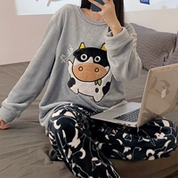 95B134 Черно -белая молочная корова женщины