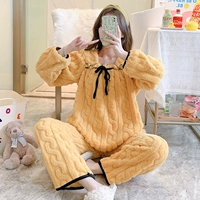 1313 квадратный воротник кружево желтое