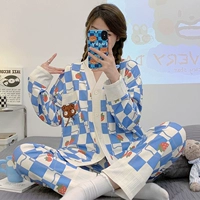 3201LA Клубничный медведь синий.