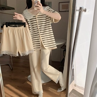 11003 полосатый желтый шелковый набор из трех человек