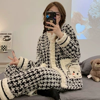 8180 кардиганский флисовый рукав тысячи птиц черный черный