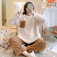 R1226 коричневые штаны абрикосовая одежда