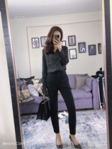 Japan imported ultra-thin triacetic acid 9-point pants pants super comfortable 0 tie-in spot