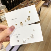 Pure silver ultra-fairy light extravaganza with butterfly ear nail suit sleeping without picking up minimalist and small lukewarm ear bone nail decoration