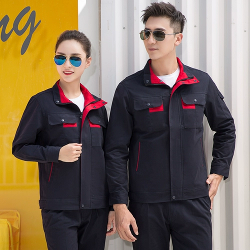 Хлопковая износостойкая униформа, демисезонный хлопковый комбинезон