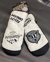 Anshan Pole Speed ALLOY DREAM Ski Gloves Warm pure leather Inner Five Fingers Waterproof Couples cartoon