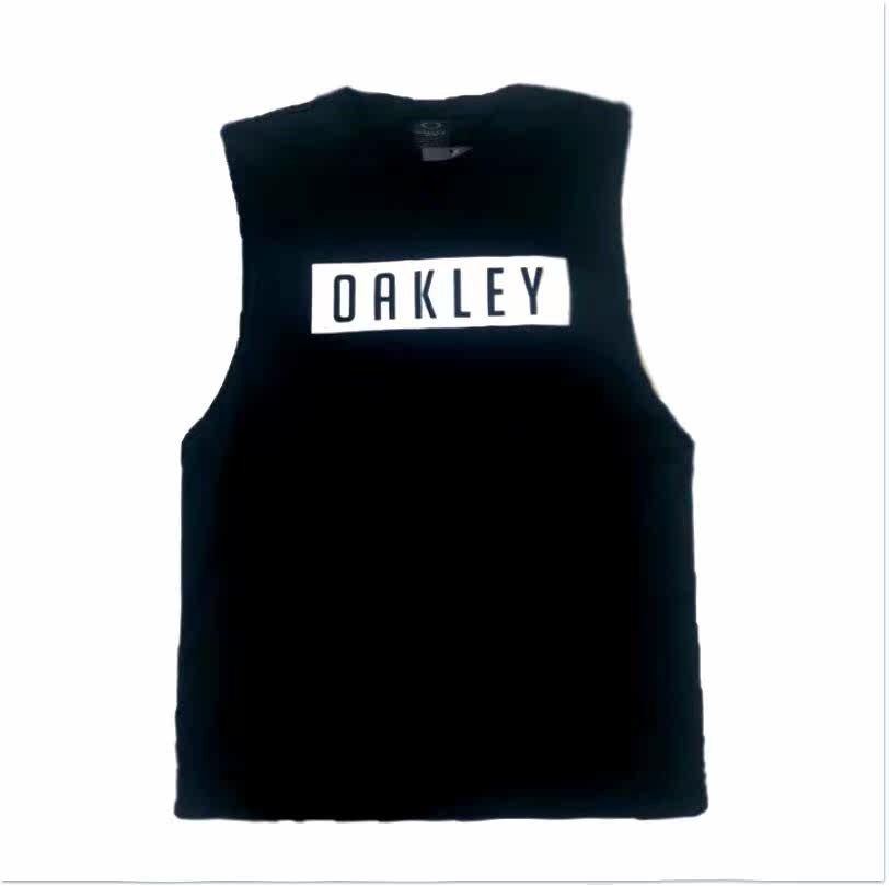 American Import Ski Brand OAKLEY Pure Cotton Cut Sleeves Vest Fitness Running Basketball Breathable Sweat to Bottom