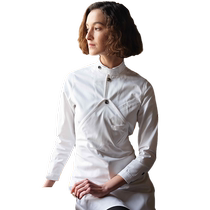 Guremi chef work clothes for men and women long-sleeved summer high-end catering baking cake shop kitchen chef clothes