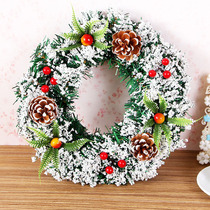 40cm handmade Christmas wreath 20cm holiday wreath 30cm simulation Christmas tree decoration wedding celebration