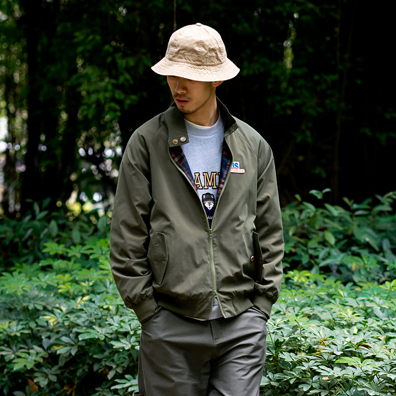 UrbanStandard Japanese trendy brand Harrington stand-up collar jacket men's 2021 spring new casual jacket