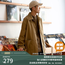 UrbanStandard day department capsized with bag outdoor winewear mens mid-autumn new mountain system loose jacket