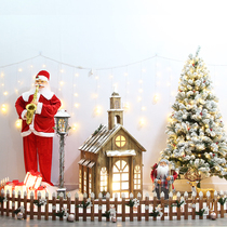 Christmas decorations scene arrangement DP point package Christmas decoration Christmas tree house doll Christmas deer ornaments