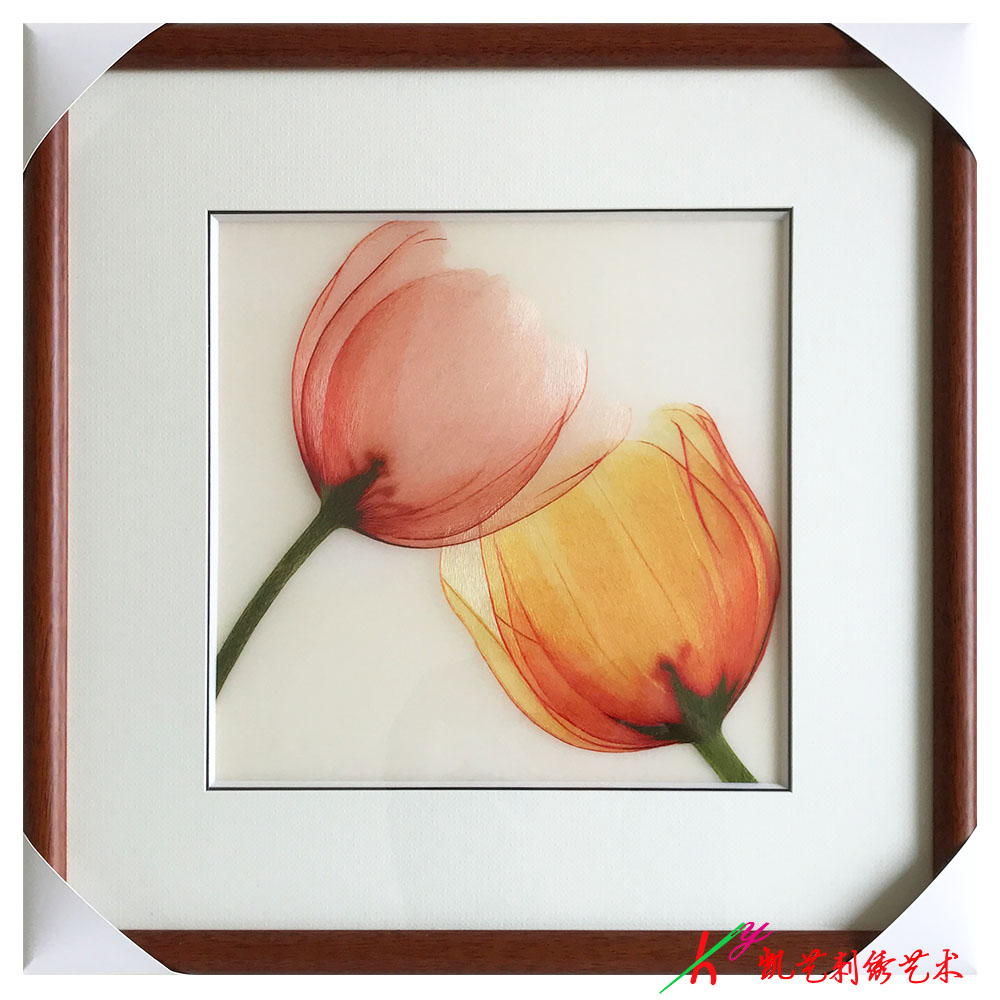 Suzhou Embroidery Finished Hanging Paintings Handmade Embroidery Boutique Living Room Bedroom Hanging Paintings Modern Embroidery Hanging Paintings 1--4 Silk Boutiques