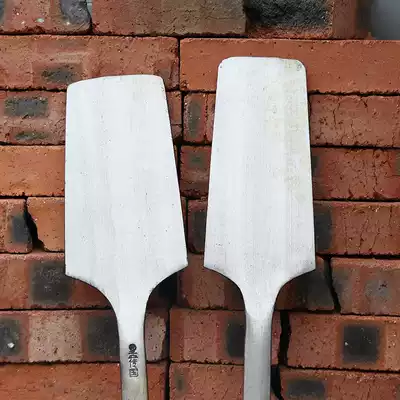 Wide-leaf double-sided brick knife All-steel tile knife Track steel to create building brick knife Masonry knife Meng brick knife Brick knife manual