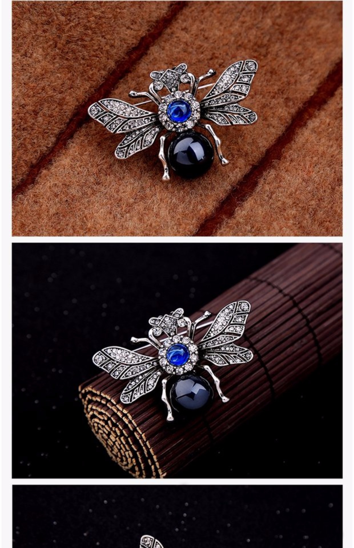 Siêu cổ trâm Nữ phụ kiện Nữ châu Âu và Mỹ retro cá tính trang sức hoang dã Côn trùng hoa kim cương trâm cài huy hiệu cài áo