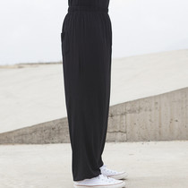 Modal bloomers mens and womens large size loose Leisure Summer middle-aged Tai Chi pants morning exercise anti-mosquito martial arts trousers