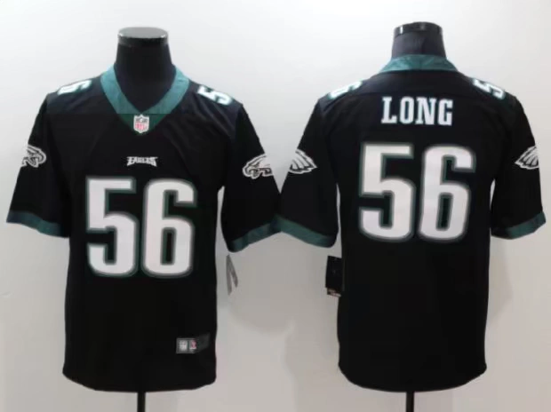 Quần áo bóng bầu dục huyền thoại người hâm mộ phiên bản thêu tay ngắn cỡ lớn hip hop Eagles Eagles 56 # LONG