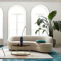 Cloth Art Arc Sofa Nordic Living Room Home Beauty Salon Clothing Shop With Velvet Simple Trio Position Sofa