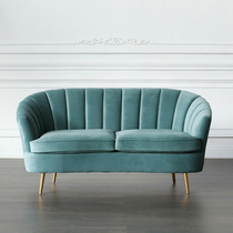 Nordic Minimalist Arc Small Family Living Room Folk Sleeping Blue Light Lavish Rear Modern Double Net Red Ins Sofa