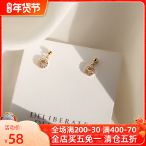 DD 14K gold earrings mosquito coil earrings earrings earrings exquisite earrings