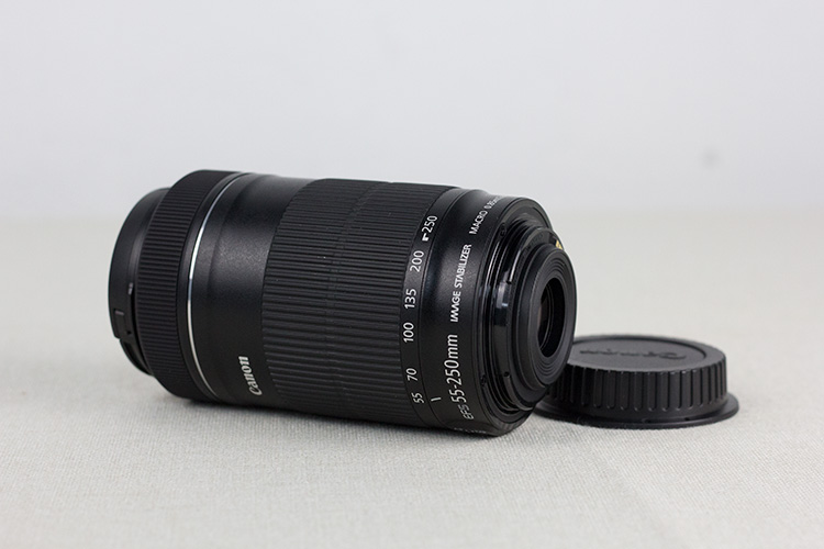 Canon 55-250 IS II thế hệ thứ hai STM75-300III chụp ảnh ống kính tele cũ của máy ảnh SLR