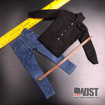 Spot ZY toys 1 6 new US military PMC trend black shirt jeans suit
