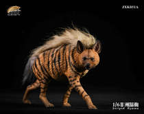 Spot JXK 1 6 African Hyena JXK051 Striped Hyena Animal Static GK Model Ornament