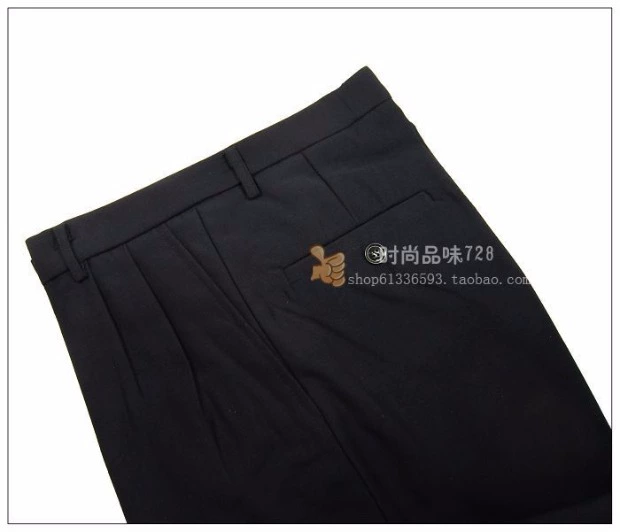 Mùa xuân và mùa hè quần tây nam kinh doanh phù hợp với quần tây quần chuyên nghiệp quần nam công sở Tây Tạng xanh đen quần tây nam - Suit phù hợp quần tây nam công sở