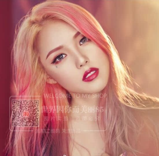 1 gói COS Yingcuo Harajuku rượu vang đỏ xanh xanh tím bạc hồng eyeliner mắt và đôi môi dual-sử dụng bóng mắt son môi lông mày bút chì chi ke mat