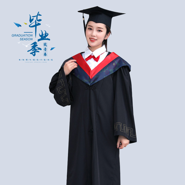 Degree bachelor's clothing wholesale graduation gown custom-made college women's college wind literature and engineering undergraduate master doctor's clothing hat gown