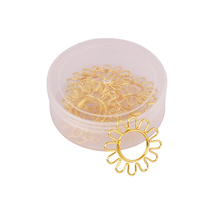 Solar Flower Back Needle Lovely Creative Needle Creative Han Edition Needle Golden Alien Back Needle