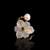 Chunfeng Sihan Fashion Commuter Bracelet S925 Silver Jewelry Women's Crystal Flower Ring Simple Small Fresh Ring