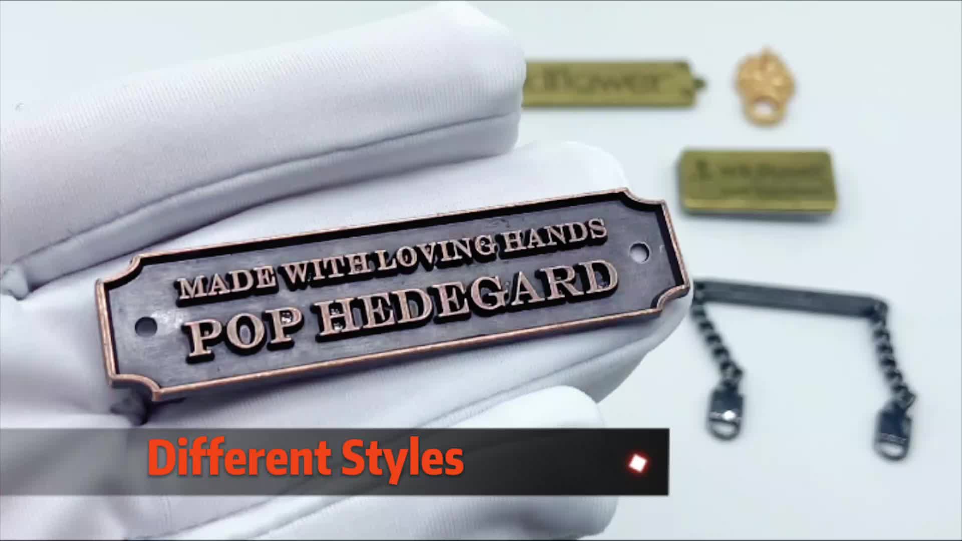 Custom 3d Plate Engraved Letters Metal Name Tags Handbag Shoes Bag