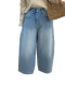 Blue Scimitar Jeans for Women 2026 Spring New Style Plus Size Loose Slimming Petite Cropped Wide-Leg Balloon Pants