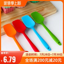 Shovel Scraper Baking Silicone Cream Flat Head Shoveling Knife one-piece Colour Silicone Scraper Rag Knife small Number Large Number