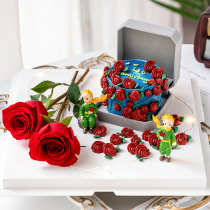 Net Red Resin Small Prince Swing Piece Birthday Cake First Accessories Box Ring Box Sweet Table Emulation Rose Decoration Dress