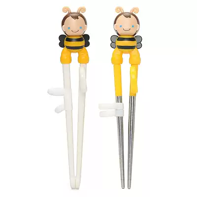 Environmental protection chopsticks Children's chopsticks training chopsticks Household one-stage learning chopsticks tableware set Baby eating auxiliary practice chopsticks