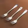Children's fork fruit fork 304 stainless steel household fork Creative cute baby safety small fork set