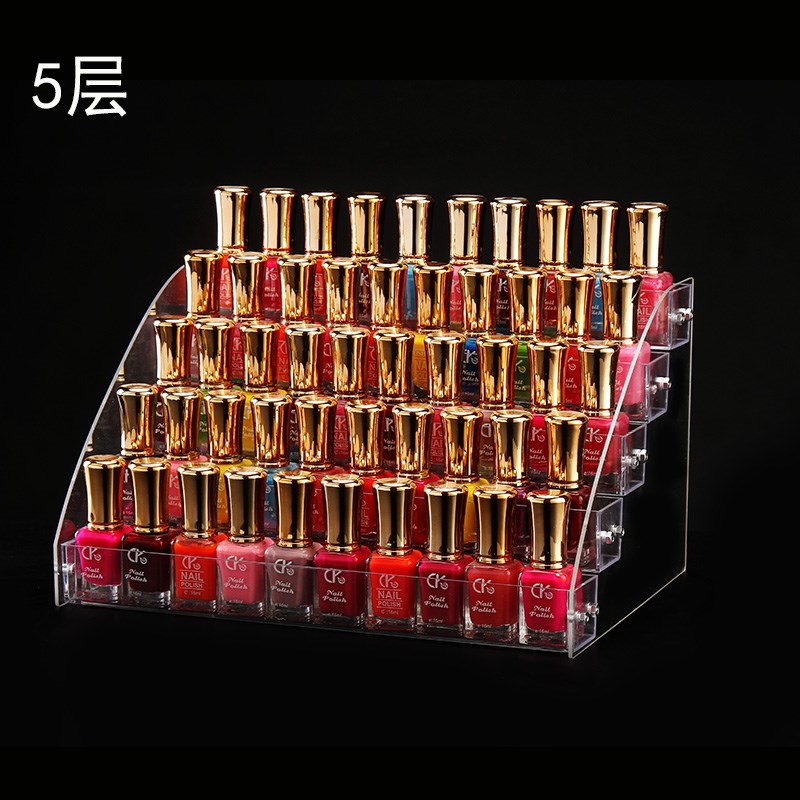 Nail polish glue display stand floor-to-ceiling perfume cabinet wall makeup table desktop multi-functional lipstick film