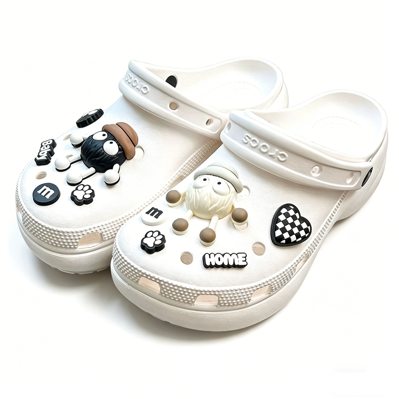 Suitable for Crocs Shoes Accessories, High-End Three-Dimensional Cute Shoe Flower Decorations, DIY Shoe Charms, Cartoon