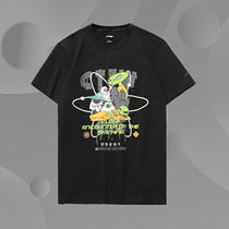 Li Ning male and female short sleeve T-shirt round collar alien pure cotton blouse casual culture shirt fashion AHSR554