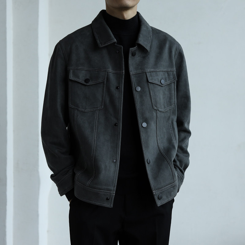 Spring and Autumn Japanese Loose Current Baseball Clothes Men's Large Size Workwear Cover