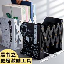 Book stand telescopic book storage rack book storage rack book collection shelf simple students use desk storage