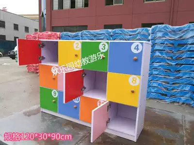 Early education center Kindergarten soft bag shoe cabinet cushion shoe rack Children's dance studio bench fireproof board disassembly and assembly combination cabinet