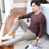 Áo len nam nam 2018 mới mùa thu đông cơ sở cổ áo trẻ trung cổ tròn kích thước lớn áo len cashmere màu áo phao nam hàng hiệu Áo len Cashmere