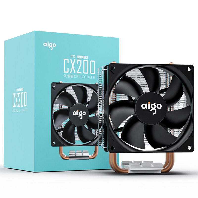 Aigo Patriot CX200 CPU radiator dual copper tube silent fan INTEL AMD supports 12th generation