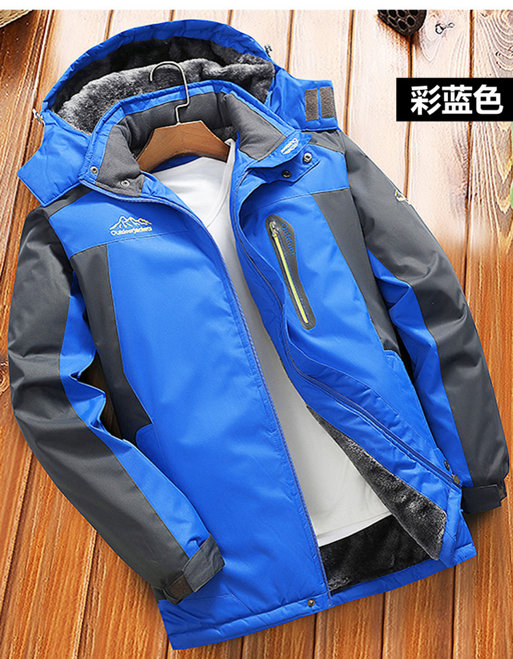 Áo cotton nam trung niên và cổ điển mùa đông dài cộng với áo khoác nhung dày và phân bón để tăng quần áo cotton cho cha mùa đông thời trang big size cao cấp